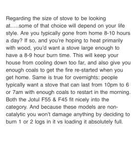 [Hearth.com] Wood Stove Sizing