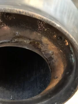 [Hearth.com] Rust hole in the bottom of chimney