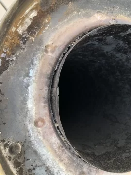 [Hearth.com] Rust hole in the bottom of chimney