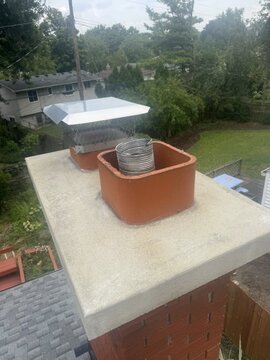 Do we need an additional top plate and rain cap for our chimney liner?