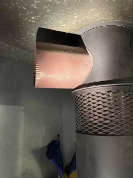 [Hearth.com] Help I think my inspector just broke part of Meridian stove flue