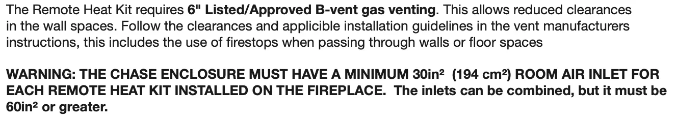 [Hearth.com] Clarification with the FP30, chimney adapters, and heat transfer kits.