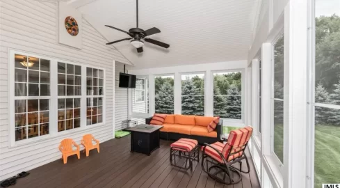 [Hearth.com] Fireplace for screened in porch