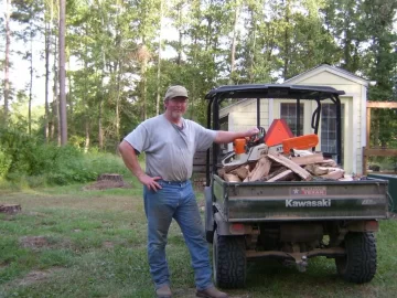 [Hearth.com] Filling up my new woodshed.... WARNING Manly content!