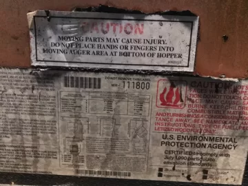 [Hearth.com] I bought a used whitefield pellet stove can someone help me identify the model? It has a number on it that doesnt seem to be the model number??