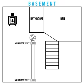 [Hearth.com] Heating main floor with basement wood stove