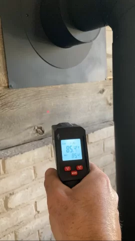 [Hearth.com] Temp of wall behind stove