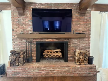 [Hearth.com] How much wood is appropriate in huge masonry fireplace?