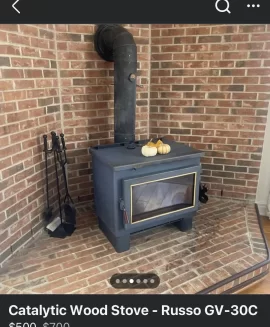 [Hearth.com] Freestanding stove in Existing fireplace