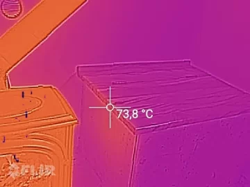 [Hearth.com] wooden shelf near stove, can cause problems ?