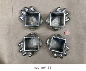 [Hearth.com] Are they Nickel or Chrome Plated? Angled Bear Paws by Fisher