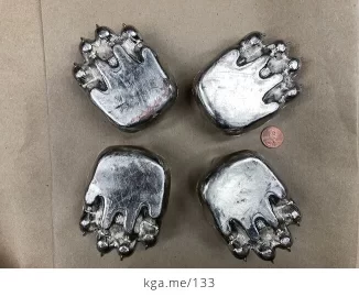 [Hearth.com] Are they Nickel or Chrome Plated? Angled Bear Paws by Fisher