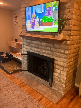 [Hearth.com] Dual sided masonry fireplace options