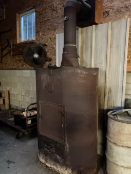 [Hearth.com] 275 Gallon Oil Tank turned Wood Stove