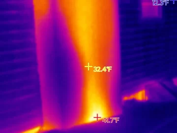 [Hearth.com] Thermal pics insulated liner in brick chase