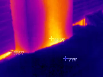 [Hearth.com] Thermal pics insulated liner in brick chase