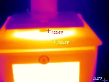 [Hearth.com] Thermal pics insulated liner in brick chase