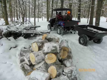 [Hearth.com] Hauling Wood Out with The Rhino