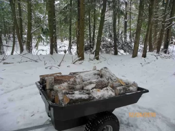 [Hearth.com] Hauling Wood Out with The Rhino