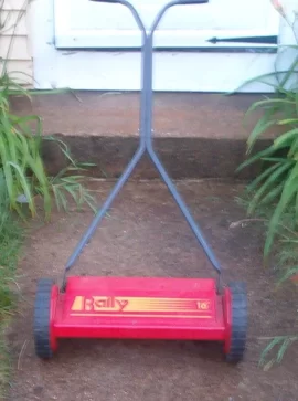 [Hearth.com] "Old fashioned push mowers"...