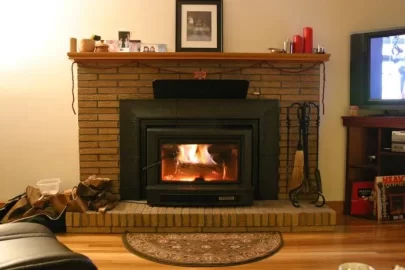 [Hearth.com] any pics of mantle heat shield????