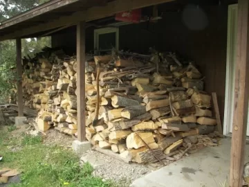 [Hearth.com] My "new" Lopi and sloppy piles of hardwoods