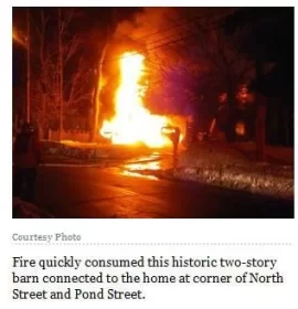 [Hearth.com] Late-night Georgetown MA fire destroys North Street barn caused by Wood Pellet Stove Ashes!