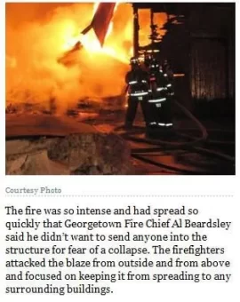 [Hearth.com] Late-night Georgetown MA fire destroys North Street barn caused by Wood Pellet Stove Ashes!