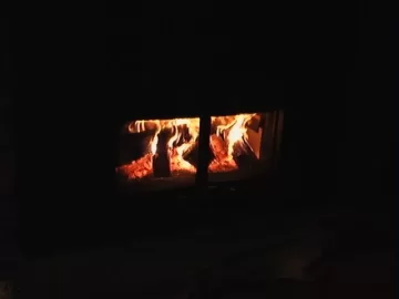 [Hearth.com] First fire in the new Stove...NICE