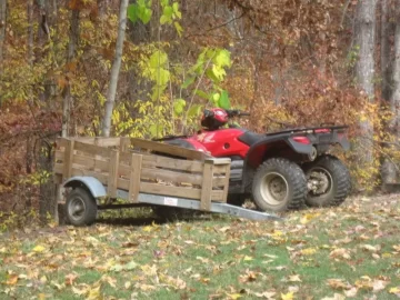 [Hearth.com] Harbor Freight Haul Master trailers?  (Post a pic of your wood trailer!)