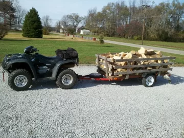 [Hearth.com] Harbor Freight Haul Master trailers?  (Post a pic of your wood trailer!)