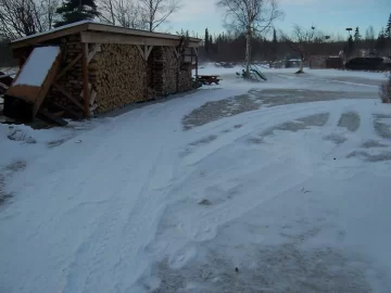 [Hearth.com] Inside wood box empty, 45 MPH winds, 10Â° outside