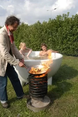 [Hearth.com] Wood fired hot tub