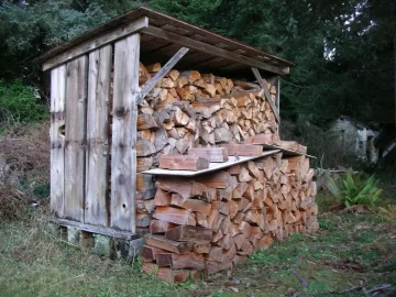 [Hearth.com] Covered Woodpiles