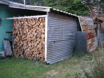 [Hearth.com] Covered Woodpiles