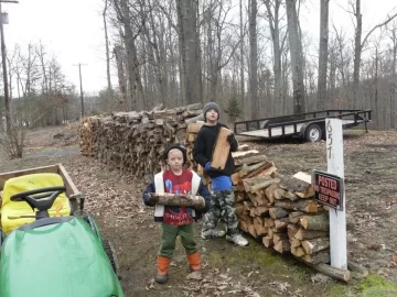 [Hearth.com] Covered Woodpiles