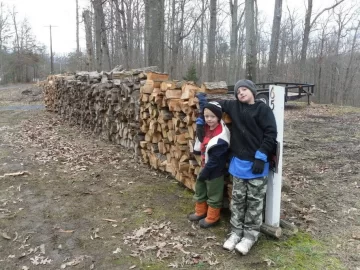 [Hearth.com] Covered Woodpiles