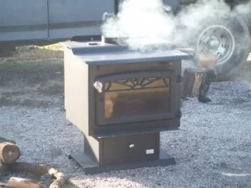 [Hearth.com] Curing stove, something don't seem right, pics below