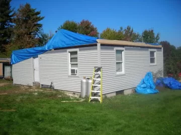 [Hearth.com] chimney raised and so was the roof!