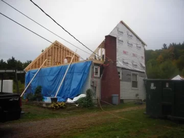 [Hearth.com] chimney raised and so was the roof!