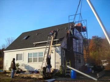 [Hearth.com] chimney raised and so was the roof!