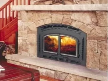 [Hearth.com] Freestanding Stove in Fireplace