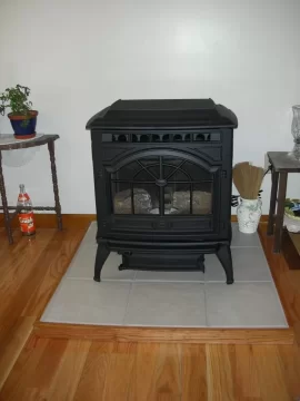 [Hearth.com] Quadra~Fire  installed inside and outside pics