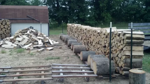 [Hearth.com] Tried stacking some wood today