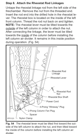 [Hearth.com] Levers stuck on Vermont Castings "Winter Warm" woodburning insert