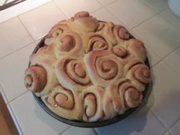 [Hearth.com] Wood fired oven- cinnamon rolls.