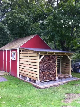 [Hearth.com] Wood shed finished - and half filled