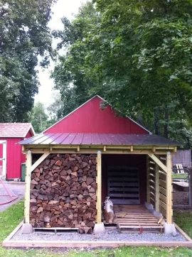 [Hearth.com] Wood shed finished - and half filled