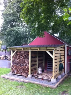 [Hearth.com] Wood shed finished - and half filled