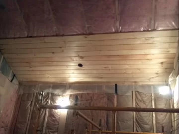 [Hearth.com] getting ready for round #2....knotty pine ceiling